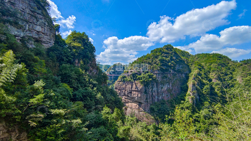 高清大图下载【趣麦麦图】-写实风绍兴十九峰山川峡谷自然风光摄影素材