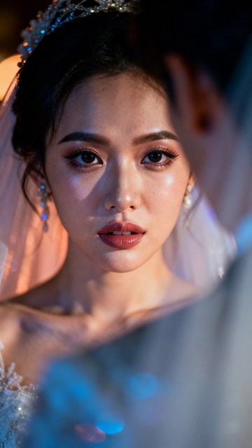 梦幻风新娘婚纱写真摄影素材