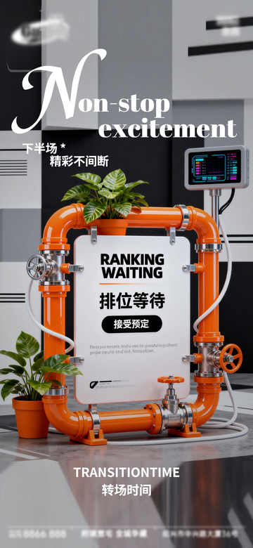 工业风排位等待装置设计素材