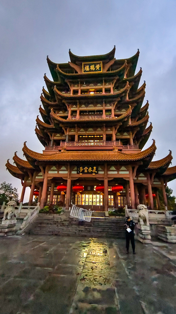 国风古建筑黄鹤楼摄影素材