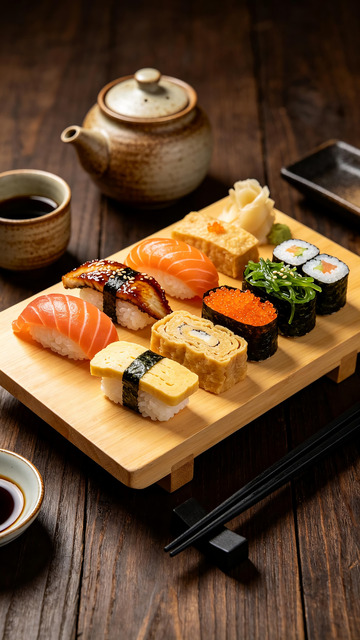 日式寿司拼盘美食静物摄影3