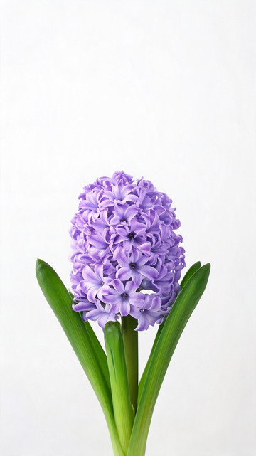 极简风紫色风信子花卉摄影素材