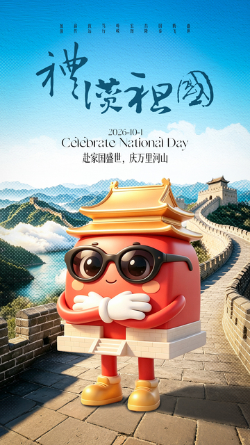 国庆节节日宣传海报
