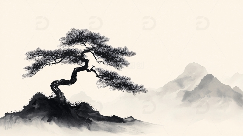 高清大图下载【趣麦麦图】水墨画