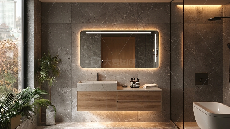 高清大图下载【趣麦麦图】现代风格浴室