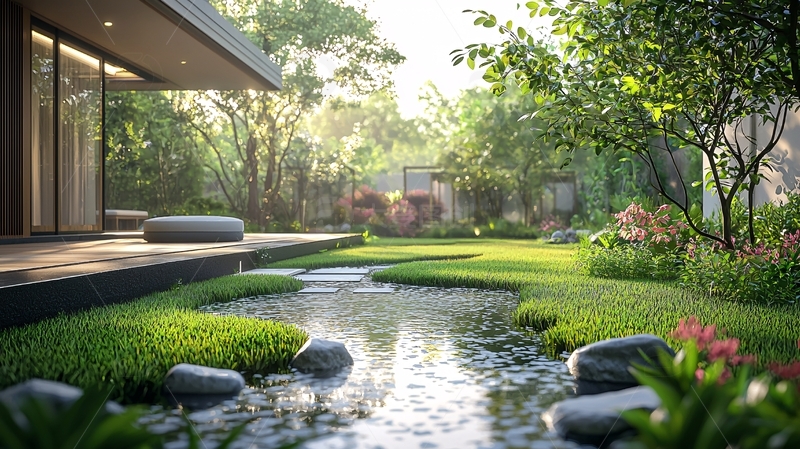 高清大图下载【趣麦麦图】现代简约庭院设计