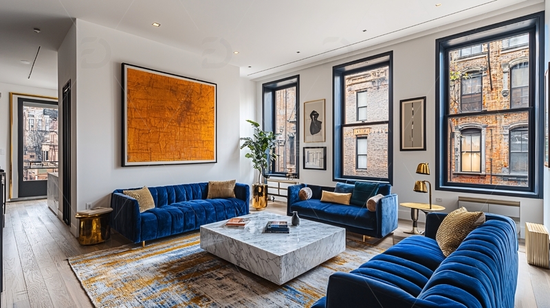 高清大图下载【趣麦麦图】现代轻奢客厅