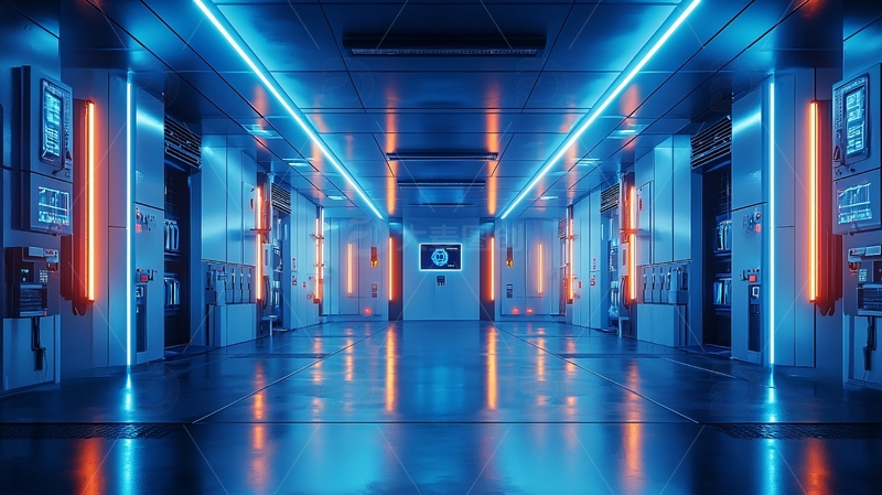 高清大图下载【趣麦麦图】未来科技感走廊