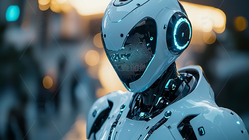 高清大图下载【趣麦麦图】未来科技感机器人