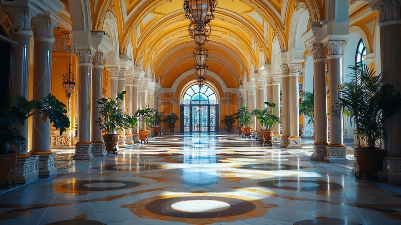 高清大图下载【趣麦麦图】奢华酒店走廊