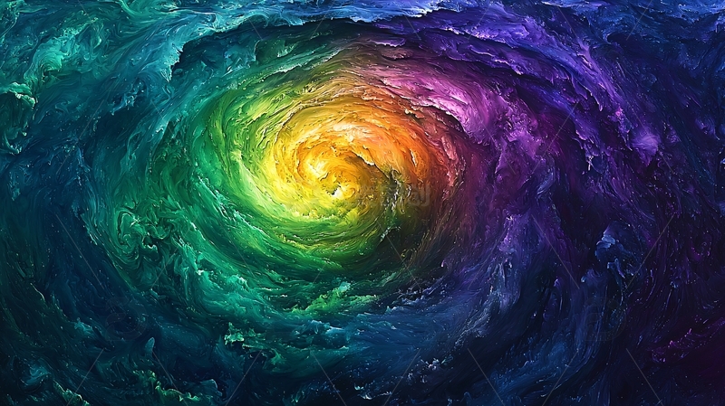 高清大图下载【趣麦麦图】彩色旋涡