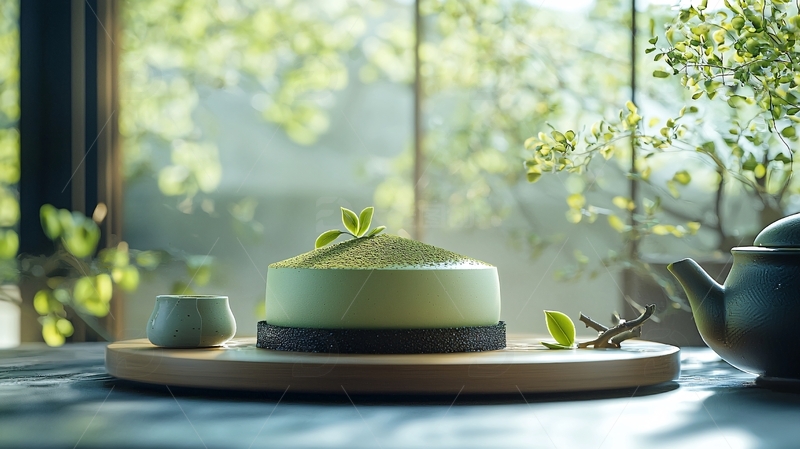 高清大图下载【趣麦麦图】抹茶蛋糕