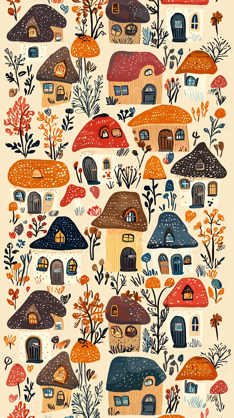 高清大图下载【趣麦麦图】蘑菇屋