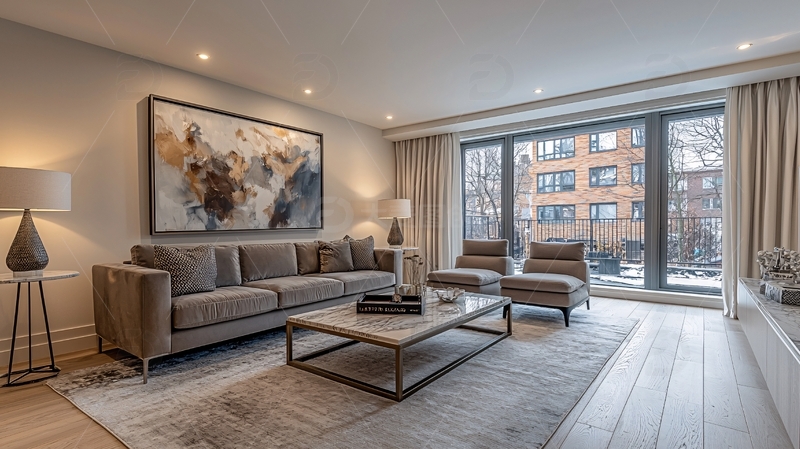 高清大图下载【趣麦麦图】现代简约客厅