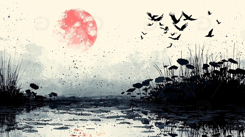 高清大图下载【趣麦麦图】水墨画