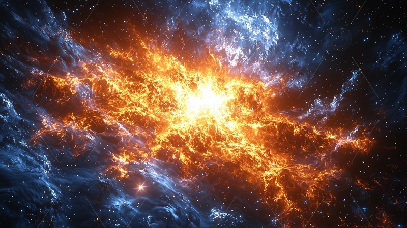 高清大图下载【趣麦麦图】宇宙能量碰撞