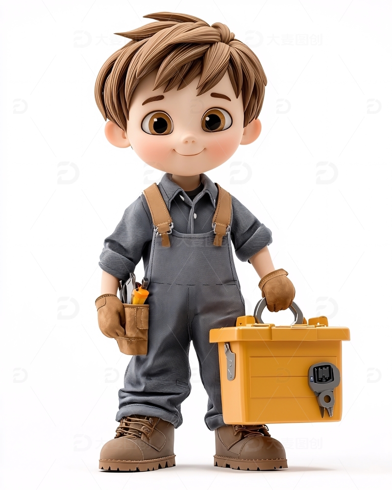 高清大图下载【趣麦麦图】卡通小男孩