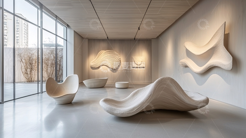 高清大图下载【趣麦麦图】极简主义艺术空间