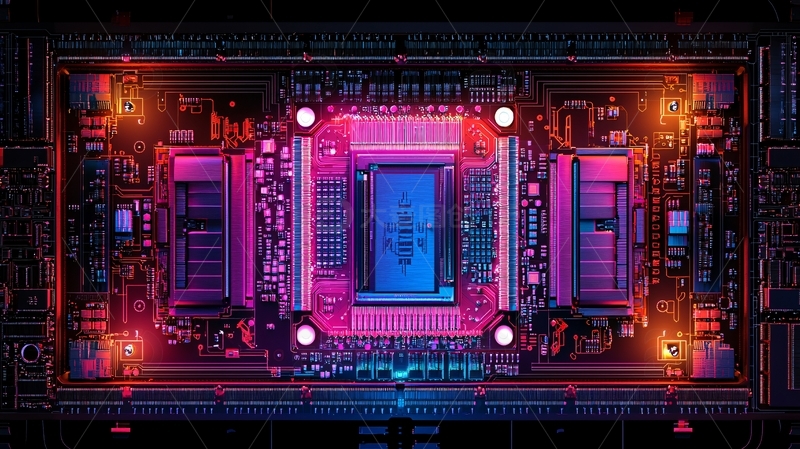 高清大图下载【趣麦麦图】未来科技感芯片结构