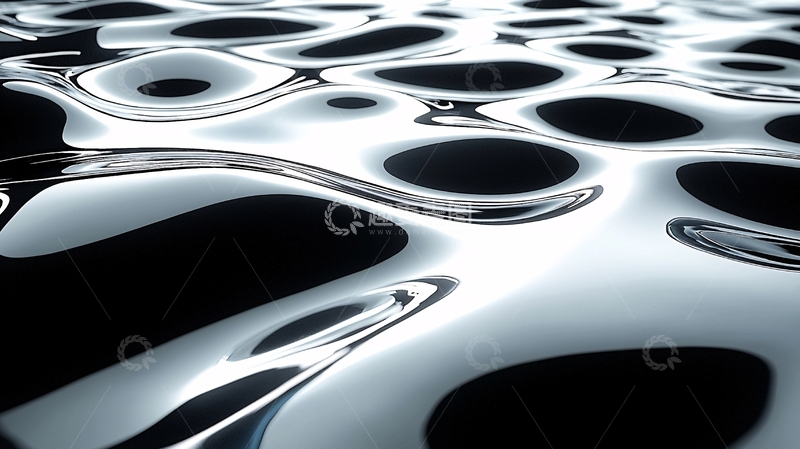 高清大图下载【趣麦麦图】金属质感水面波纹