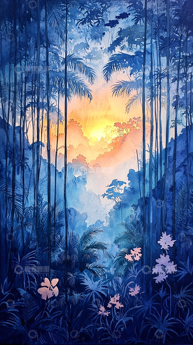 高清大图下载【趣麦麦图】热带丛林深处