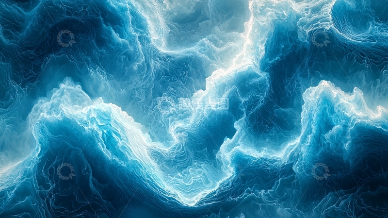 高清大图下载【趣麦麦图】蓝色抽象水纹