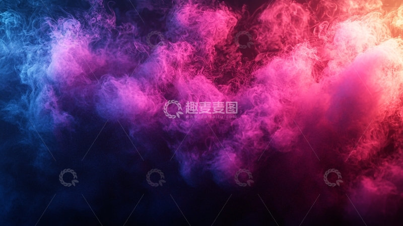 高清大图下载【趣麦麦图】彩色烟雾背景