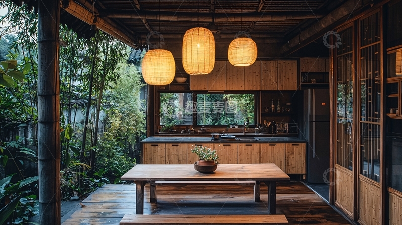 高清大图下载【趣麦麦图】日式风格庭院