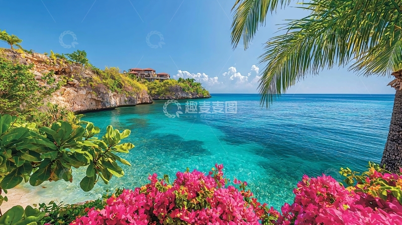 高清大图下载【趣麦麦图】热带海滩度假胜地