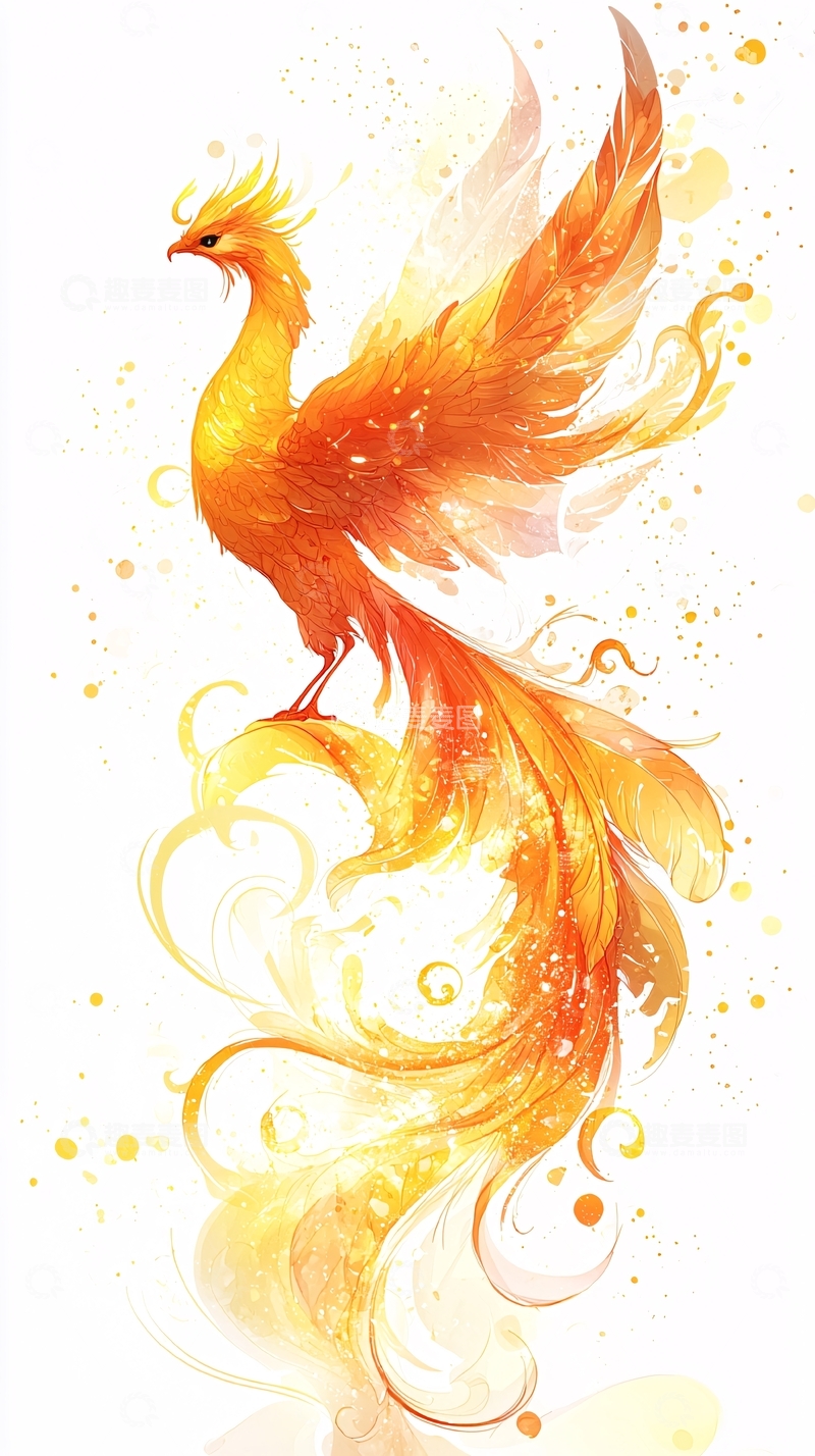 高清大图下载【趣麦麦图】金色凤凰