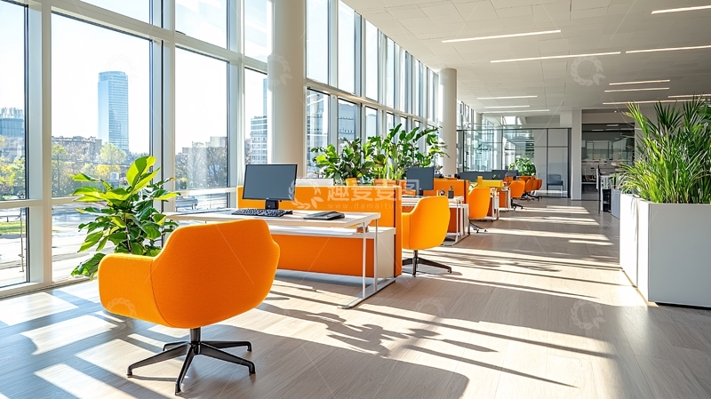 高清大图下载【趣麦麦图】明亮现代化办公空间