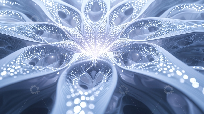 高清大图下载【趣麦麦图】抽象光影花朵