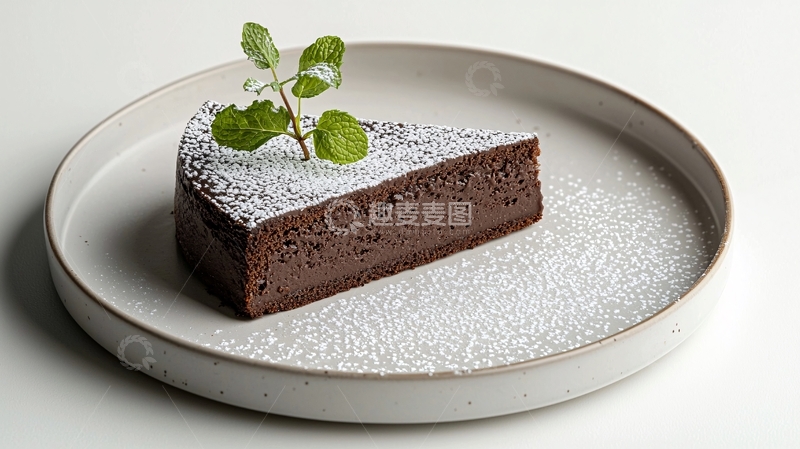 高清大图下载【趣麦麦图】巧克力蛋糕切片