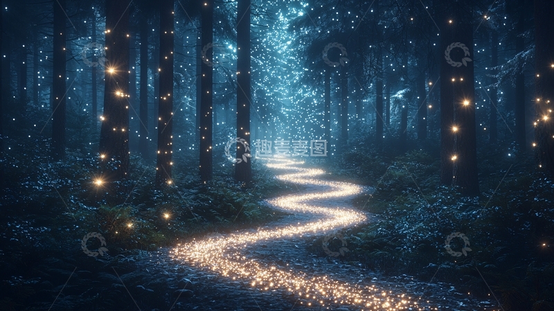 高清大图下载【趣麦麦图】梦幻森林小路17