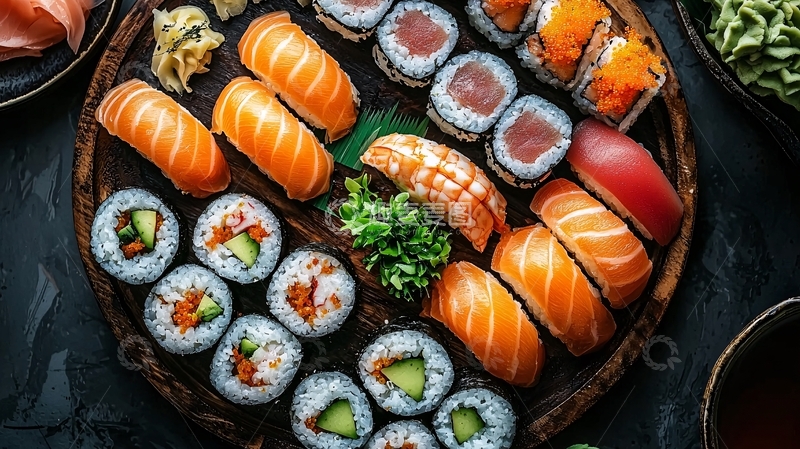 高清大图下载【趣麦麦图】寿司拼盘