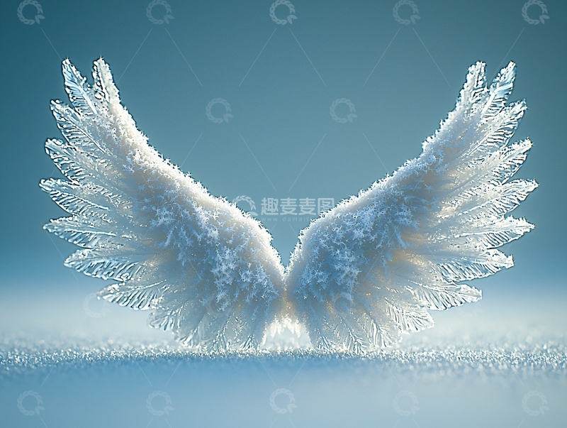 高清大图下载【趣麦麦图】冰雪翅膀