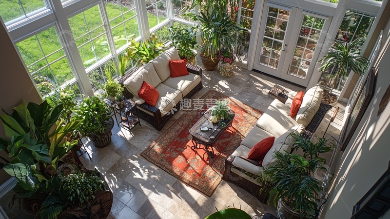 高清大图下载【趣麦麦图】阳光房室内景观