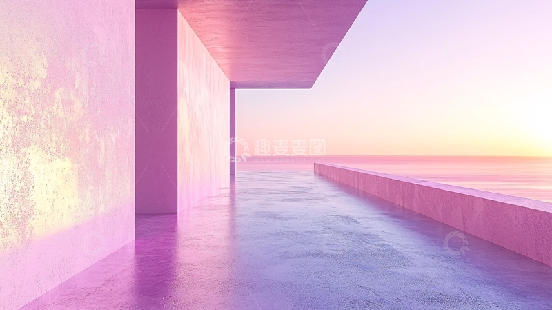 高清大图下载【趣麦麦图】粉色建筑