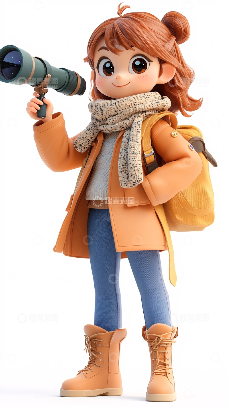 高清大图下载【趣麦麦图】卡通女孩45