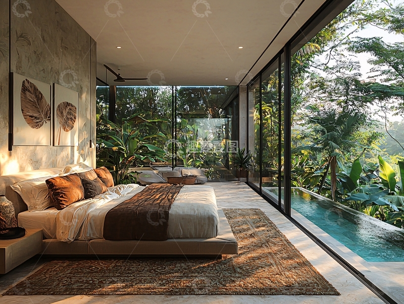 高清大图下载【趣麦麦图】现代极简风卧室设计