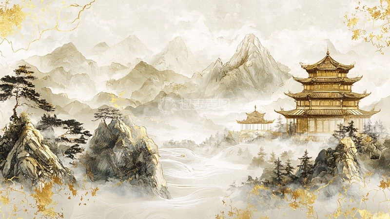 高清大图下载【趣麦麦图】水墨山水