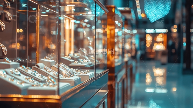 高清大图下载【趣麦麦图】高端珠宝店展示柜