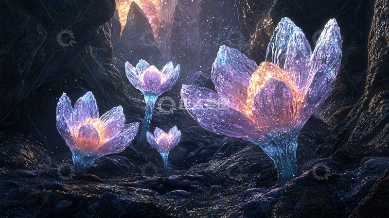 高清大图下载【趣麦麦图】水晶花