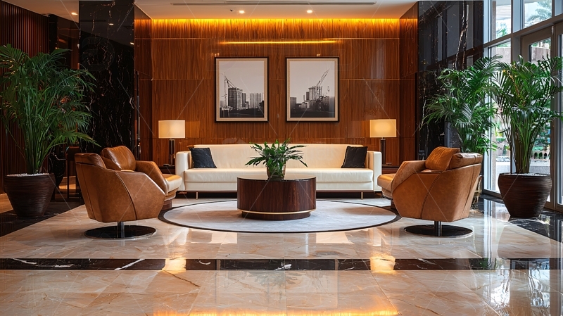 高清大图下载【趣麦麦图】现代酒店大堂休息区