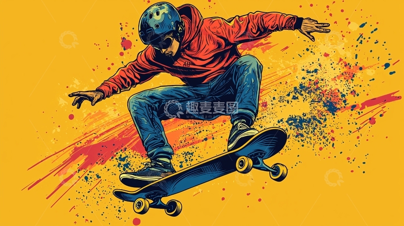 高清大图下载【趣麦麦图】极限运动