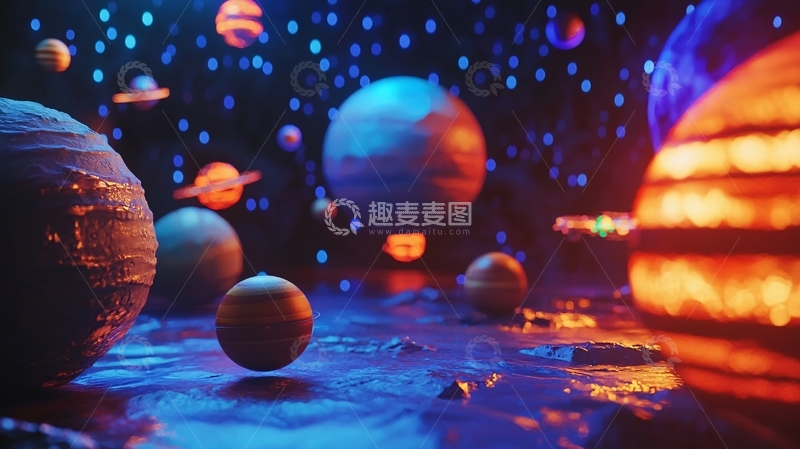 高清大图下载【趣麦麦图】宇宙星球高清图
