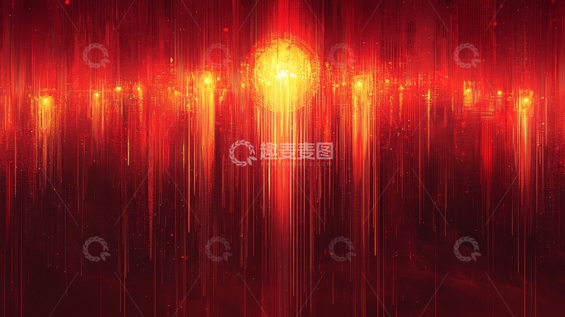 高清大图下载【趣麦麦图】红色光线背景