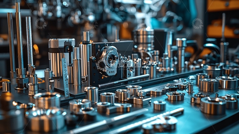 高清大图下载【趣麦麦图】机械零件金属感强烈