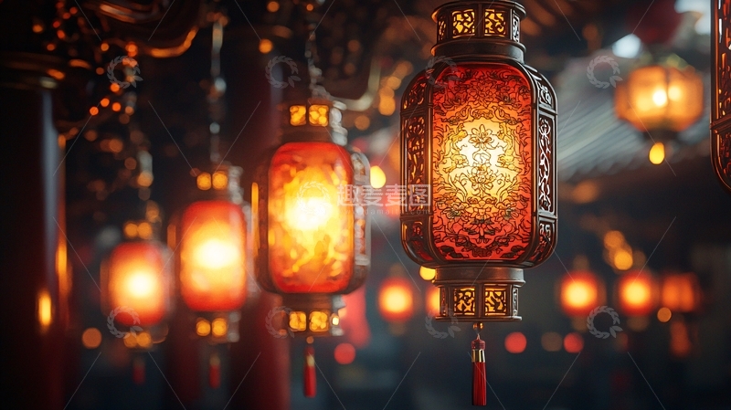 高清大图下载【趣麦麦图】中式宫灯