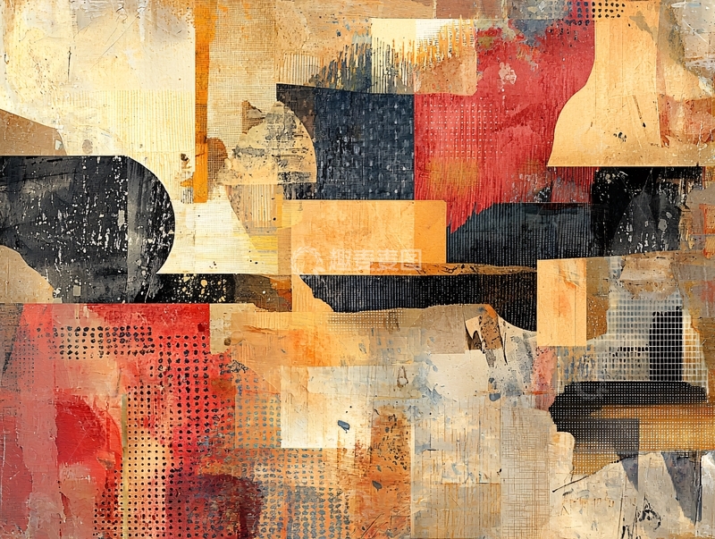 高清大图下载【趣麦麦图】抽象艺术拼贴